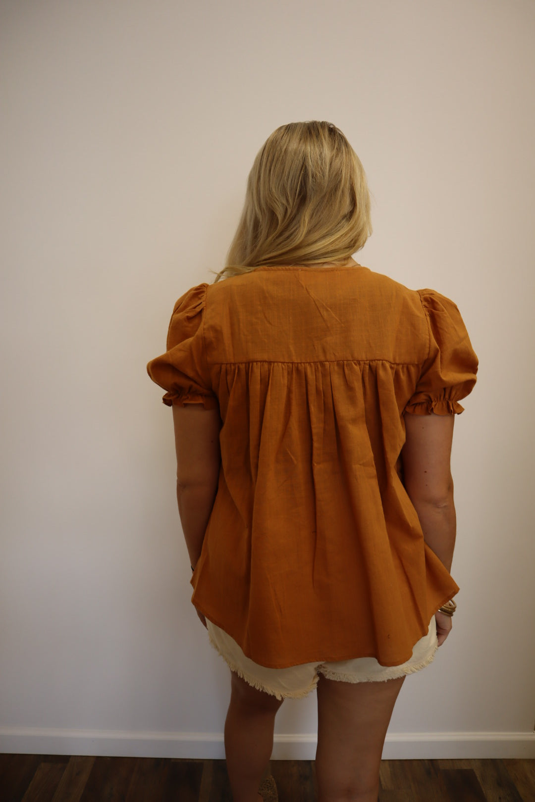 Caramel Tie Shirt