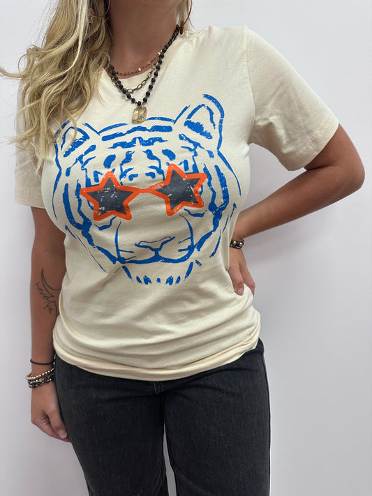 Auburn Tiger w/ Sunglasses Tee